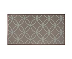 Stor Planet Alfombra, Vinilo, Marrón y Turquesa 60 x 90 cm
