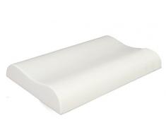 Sanidorm Ortocervicale Wave Almohada Cervical Con Memoria, Blanco, 40 X 30 X 13 cm