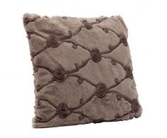 Mauro Ferretti Rose Almohada 40 x 40 cm, Tela, Color Gris