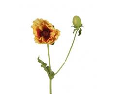 BELLAFIORA 01AMAZ052404 - Flor artificial, amapola, color crema