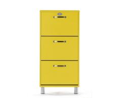 Tenzo 5263-002 Malibu - Zapatero 121 x 58 x 24 cm Diseño, tablero DM, amarillo