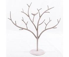 alberino Joyero decorativo metal blanco Shabby Chic Altura Cm 45