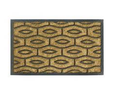 Jute Co &-Felpudo Fibra de coco con base de caucho natural