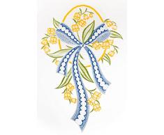 21 x 34 cm de Navidad Spitze Plauner huevo de Pascua de encaje con lazo Window picture/cairel