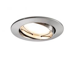 Paulmann 928.35 Interior G9 7W Aluminio - Punto de luz (Interior, Empotrada, G9, Alrededor, LED, Blanco cálido)