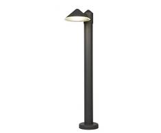 Eco Light moderna lámpara de vía Cone para exteriores, aluminio fundido, 780 lm, 12 W, IP54, antracita 11876 N3 – 800 gr