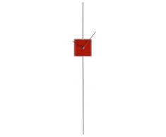 Premier Housewares - Reloj de péndulo cuadrado, color rojo