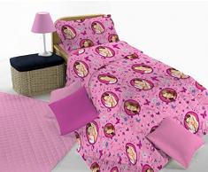 Disney Violetta - Colección de ropa de cama infantil, algodón, 170 x 270 cm, color rosa