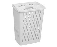 Rotho Sunshine - Cesto para la colada (40 x 30 cm, polipropileno), color gris claro