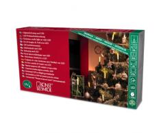Konstsmide 1068-010 - Guirnalda LED para el árbol de navidad (velas de luz, 15 diodos de blanco cálido, 230 V, 1,5 W, para interiores)