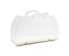 Sheratonn Revistero Home Decor Transparente/Blanco