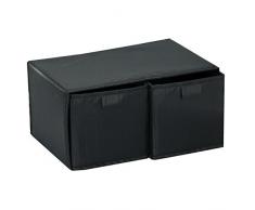 Mondex EVE727-01 - Caja de almacenaje con 2 cajones, 30 x 20 x 15 cm