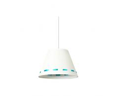 Lámpara de techo colgante ingenuità lámpara de techo infantil, cromo/de colour blanco, de colour azul de clase de eficiencia energética: E - A ++