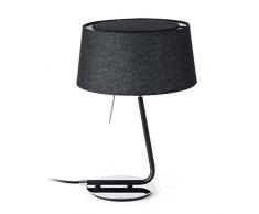 Faro Barcelona Hotel 29947 - Sobremesas y lámparas de pie, 20W, metal y pantalla textil, color negro
