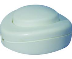 Voltman VOM530304 - Interruptor de pie para lámpara Rond (2 A), color blanco