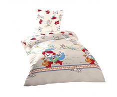 DILIOS Tommy juego de cama infantil 2 teilig 135 x 200 cm, almohada, 100% algodón con cremallera