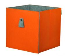 Phönix 817401OR -Caja de almacenaje, metal y vidrio de 3,4 x 3,4 x 3,4 cm