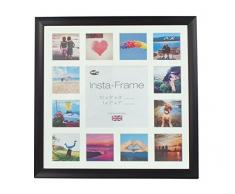 Inov8 16 x 40,64 cm Insta-Frame Marco para Instagram 13/de estampado a cuadros de fotos con paspartú blanco y blanco con borde, 2 unidades, diseño de Lucky Day Studio negro