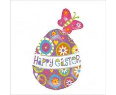 Amscan super/Bombilla de bajo consumo tipo globo de huevos de Pascua Happy diseño de mariposas