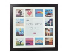 Inov8 16 x 40,64 cm Insta-Frame Kayla marco para Instagram 13/de estampado a cuadros de fotos con paspartú blanco y blanco con borde, negro