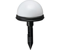 Heitronic 35344 Solar lámpara de pie, Integrated, Plata