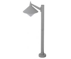 Action lámpara de pie al aire libre line, 1-lámpara de techo, Serie Manhattan, 1 x E27 máximo 60 W, 95 x 40 cm, diámetro de 26 cm, gris 379401501000
