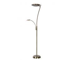 Lucide 19793/23/03 a, lámpara de pie, hierro, 19 W, Integrado, bronce, diámetro 31 x 180 cm