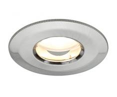 Paulmann 928.49 Interior 7W Aluminio - Punto de luz (Interior, Empotrada, Alrededor, LED, Blanco cálido, II)