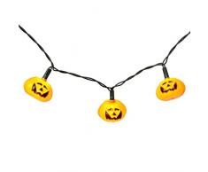Brauns Heitmann 6938 - Guirnalda de luz led (20 bombillas), diseño de calabazas de Halloween, color naranja