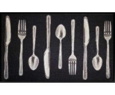 Tapis Déco - 1740220, Tapete Rectangulo , 50 X 80 Cm , Lunch , Estampado