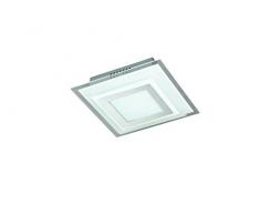 Lámpara de techo WOFI, 1-lámpara de techo, Serie Nancy, 1 x LED, 7,5 W, 220-240 V, ancho 18 cm, Altura 7,2 cm, Profundidad 18 cm, 3000 Kelvin, 650 lúmenes, cromo 9276,01,01,1200
