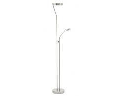 Eglo lámpara LED de pie modelo SARR Ione con lectura, níquel mate 93713 S