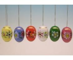 Frieder & Andre Uhlig - Huevos de Pascua decorativos (pintados a mano), diseño de flores