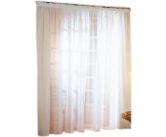Linder 0390/10/344 - Cortina (poliéster, 300 x 240 cm), color blanco y blanco