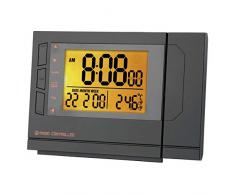 Emos - Original de proyección de alarma digital delgada radio reloj despertador pcr 156