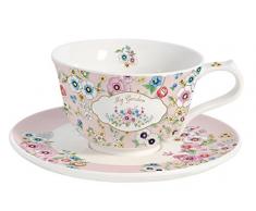 Sin Marca 1148MYG3 Mi Jardín Caja Rose Taza de té Platillo