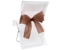 Funda para silla con lazo Santex 4067 Chocolate