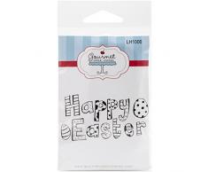 Gourmet sellos de goma Sellos de Cling 6,9 x 4.75-inch-happy W/de Pascua huevos