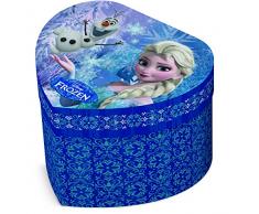 Star Licensing Disney Frozen Estuche Joyero corazón, cartón, multicolor, 12.5 x 11.5 x 8.5 cm