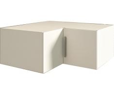 TRASMAN 1034blanco Armario superior de esquina, melaminharzbeschichtete Madera JD-79 – , color blanco, 91,5 x 91 x 41 cm