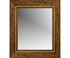 Lienzos Levante DA1513O-7 Espejo de Pared para Baño o Recibidor, Madera, Oro, 116 x 76 cm