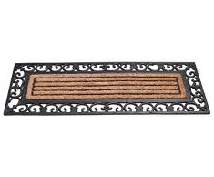 Gardman 82342 gummiverstärkter Fibra de coco Felpudo alfombra Regency Patio – marrón, 45 x 120 x 2 cm)