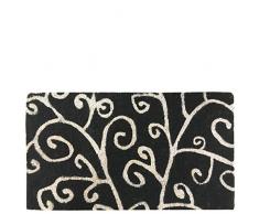 Laroom Felpudo, Fibra de Coco y PVC Base, Negro