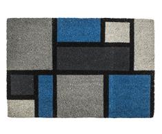 Bloques de Entryways – Felpudo antideslizante Fibra de coco Felpudo, Multicolor