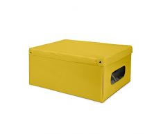 Compactor Nordic caja, PVC, Amarillo, 50 x 38.5 x 24 cm