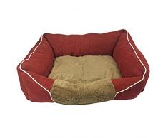 Just Contempo mascota cama cojín, rojo