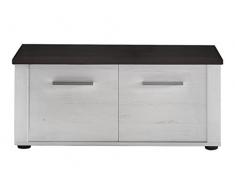 Furnline Pasillo Armario banco, madera, color blanco