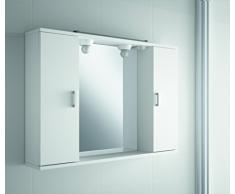 The Living Design Volta Armario con 2 Puertas, Madera, Blanco, 63 x 90 x 15.6 cm