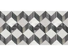 Vilber Gran Chef Cubik Alfombra, Vinilo, Negro, 50x100x0.2 cm