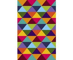 Vilber New Look Rombo Alfombra, Vinilo, Multicolor, 75x120x0.2 cm